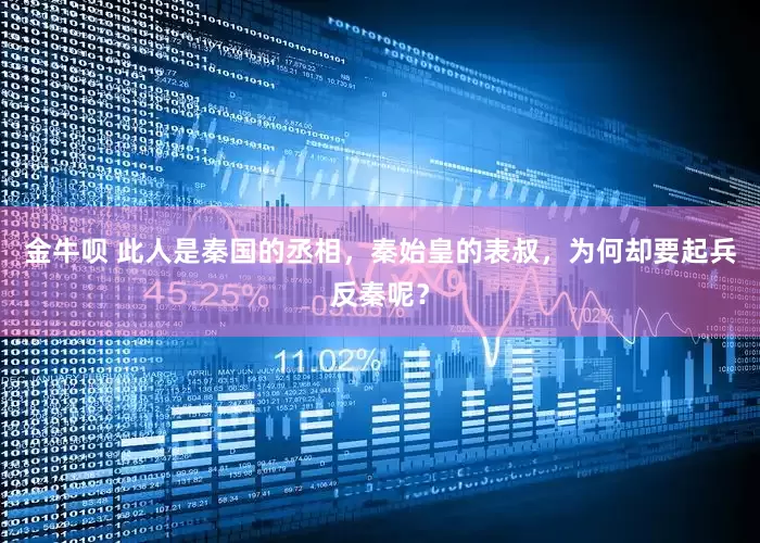 金牛呗 此人是秦国的丞相，秦始皇的表叔，为何却要起兵反秦呢？